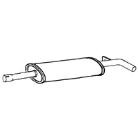 A2A Renault Megane Middle Box/silencer | GSF Car Parts