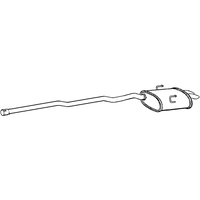 Rear Box/silencer A2a Fits: ROVER GROUP MGZT-T