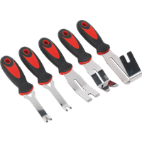 SEALEY Door Panel & Trim Clip Removal Tool Set 5Pc | RT006 | GSF Car Parts