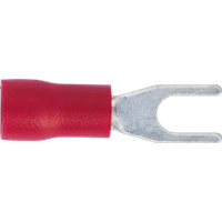 SEALEY Easy-Entry Fork Terminal Ø3.7mm (4Ba) Red Pack Of 100 | RT13 | GSF Car Parts