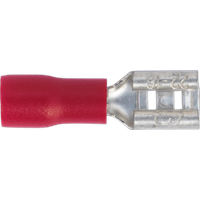 SEALEY Push-On Terminal 4.8mm Female Red Pack Of 100 | RT20 | GSF Car Parts