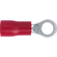 SEALEY Easy-Entry Ring Terminal Ø4.3mm (4Ba) Red Pack Of 100 | RT24 | GSF Car Parts