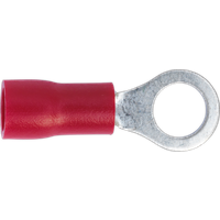 SEALEY Easy-Entry Ring Terminal Ø5.3mm (2Ba) Red Pack Of 100 | RT25 | GSF Car Parts