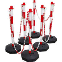 SEALEY Red/white Post & Chain Kit 25M | RWSBKIT | GSF Car Parts