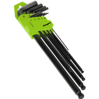 SEALEY Ball-End Hex Key Set 9Pc Extra-Long Metric | S01094 | GSF Car Parts