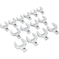 SEALEY Crow's Foot Open End Spanner Set 14Pc 1/2"sq Drive Metric | S01109 | GSF Car Parts