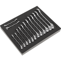 SEALEY Combination Spanner Set 14Pc Stubby | S01232 | GSF Car Parts