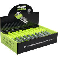 SEALEY Long Ball-End Hex Key Set 9Pc - Display Box Of 10 | S01263 | GSF Car Parts