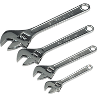 SEALEY Adjustable Wrench Set 4Pc 150, 200, 250 & 300mm | S0449 | GSF Car Parts