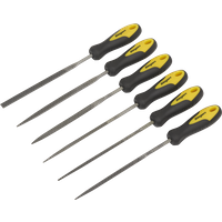 SEALEY Needle File Set 6Pc 100mm | S0628 | GSF Car Parts