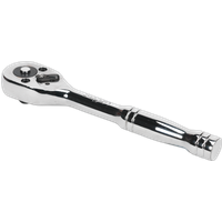 SEALEY Ratchet Wrench 1/4"sq Drive Pear-Head Flip Reverse | S0704 | GSF Car Parts