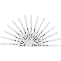 SEALEY 141mm Air Saw Blades Mixed - Pack Of 15 | SA34MIX | GSF Car Parts