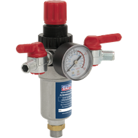 SEALEY Air Filter/regulator 3/8"bsp Male - 1/4"bsp Male | SA4FR/38 | GSF Car Parts