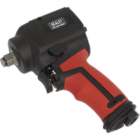 SEALEY Air Impact Wrench 1/2"sq Drive Stubby - Twin Hammer | SA6002S | GSF Car Parts