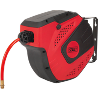 SEALEY Air Hose Reel Auto-Rewind Control 10M Ø8mm Id - Pu Hose | SA821 | GSF Car Parts