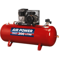 SEALEY Air Compressor 200L Belt Drive 3Hp With Cast Cylinders | SAC1203B | GSF Car Parts
