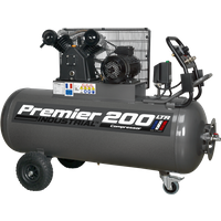 SEALEY Air Compressor 200L Belt Drive 3Hp With Front Control Panel 415V 3Ph | SAC3203B3PH | GSF Car Parts