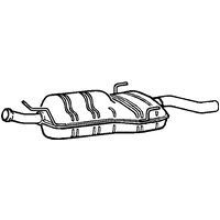 Rear Box/silencer A2a Fits: SAAB 900