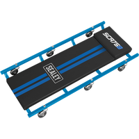 SEALEY 36" Deluxe American-Style Creeper With Steel Frame & 6 Wheels - Blue | SCR75B | GSF Car Parts