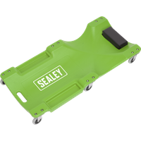 SEALEY Composite Creeper With 6 Wheels - Hi-Vis Green | SCR80HV | GSF Car Parts