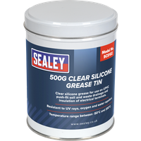 SEALEY Silicone Clear Grease 500G Tin | SCS102 | GSF Car Parts