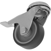 SEALEY Medium-Duty Thermoplastic Bolt Hole Caster Wheel With Total Lock Ø50mm - Trade | SCW250SBLEM | GSF Car Parts