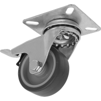 SEALEY Medium-Duty Thermoplastic Swivel Castor Wheel With Total Lock Ø50mm - Trade | SCW250SPLEM | GSF Car Parts