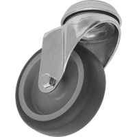 SEALEY Medium-Duty Thermoplastic Bolt Hole Swivel Castor Wheel Ø75mm - Trade | SCW275SBEM | GSF Car Parts