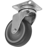 SEALEY Medium-Duty Thermoplastic Swivel Castor Wheel Ø75mm - Trade | SCW275SPEM | GSF Car Parts