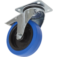 SEALEY Castor Wheel Swivel Plate With Total Lock Ø125mm | SCW3125SPL | GSF Car Parts