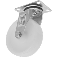 SEALEY Heavy-Duty Nylon Swivel Castor Wheel Ø125mm - Trade | SCW4125SPEM | GSF Car Parts