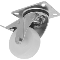 SEALEY Heavy-Duty Nylon Castor Wheel Swivel With Total Lock Ø80mm - Trade | SCW480SPLEM | GSF Car Parts