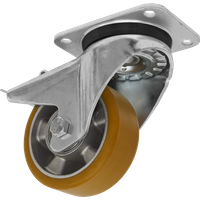 SEALEY Castor Wheel Swivel Plate With Total Lock Ø125mm | SCW5125SPL | GSF Car Parts