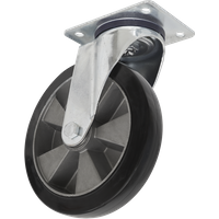 SEALEY Heavy-Duty Rubber Castor Wheel Swivel Ø200mm - Trade | SCW5200SPEM | GSF Car Parts