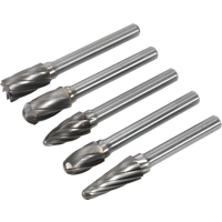SEALEY Tungsten Carbide Rotary Burr Set 5Pc Ripper/coarse | SDBCK5 | GSF Car Parts