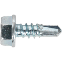SEALEY Self-Drilling Screw 4.2 X 13mm Hex Head Zinc Pack Of 100 | SDHX4213 | GSF Car Parts