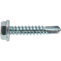SEALEY Self-Drilling Screw 4.8 X 25mm Hex Head Zinc Pack Of 100 | SDHX4825 | GSF Car Parts