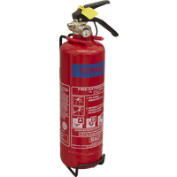 SEALEY Fire Extinguisher 1Kg Dry Powder | SDPE01 | GSF Car Parts