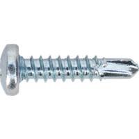 SEALEY Self-Drilling Screw 4.2 X 19mm Pan Head Phillips Zinc Pack Of 100 | SDPH4219 | GSF Car Parts
