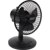 SEALEY Oscillating Usb Desk Fan 3-Speed 6" | SFF6USB | GSF Car Parts