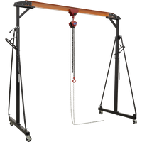 SEALEY Portable Lifting Gantry Crane Adjustable 0.5 Tonne & Hoist Combo | SG500KIT | GSF Car Parts