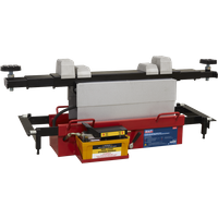 SEALEY Air Jacking Beam 2 Tonne With Arm Extenders & Flat Roller Supports | SJBEX200A | GSF Car Parts
