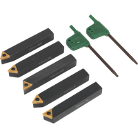 SEALEY Indexable 10mm Lathe Turning Tool Set 5Pc | SM3025CS1 | GSF Car Parts