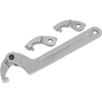 SEALEY Adjustable C Spanner - Hook & Pin Wrench Set 4Pc 32-76mm | SMC2M | GSF Car Parts