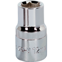 SEALEY Walldrive® Socket 12mm 1/2"sq Drive Fully Polished | SP1212 | GSF Car Parts