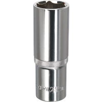 SEALEY Walldrive® Socket 21mm Deep 1/2"sq Drive Fully Polished | SP1221D | GSF Car Parts