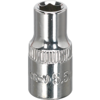 SEALEY Walldrive® Socket 5.5mm 1/4"sq Drive Fully Polished | SP14055 | GSF Car Parts