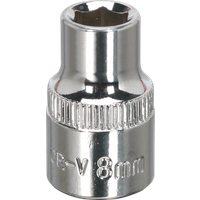 SEALEY Walldrive® Socket 8mm 3/8"sq Drive Fully Polished | SP3808 | GSF Car Parts