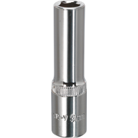 SEALEY Walldrive® Socket 9mm Deep 3/8"sq Drive Fully Polished | SP3809D | GSF Car Parts