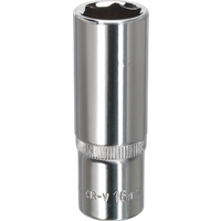 SEALEY Walldrive® Socket 16mm Deep 3/8"sq Drive Fully Polished | SP3816D | GSF Car Parts